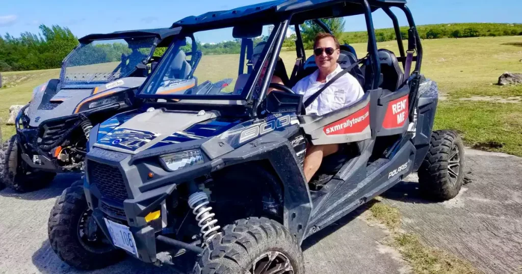 4 wheeler buggy rental in St. Maarten offering off-road island tours and adventurous sightseeing near Philipsburg and Simpson Bay