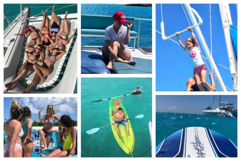 Random Wind Experience in Sint Maarten offering Tarzan swing, snorkeling, and sailing trips for adventure seekers, families, and groups exploring St. Martin and SXM waters.
