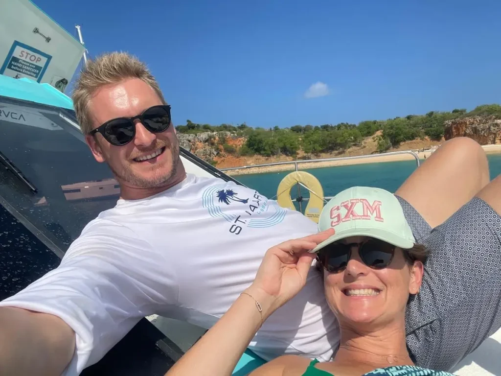 Couples Relaxing On Tintamarre Boat Charter