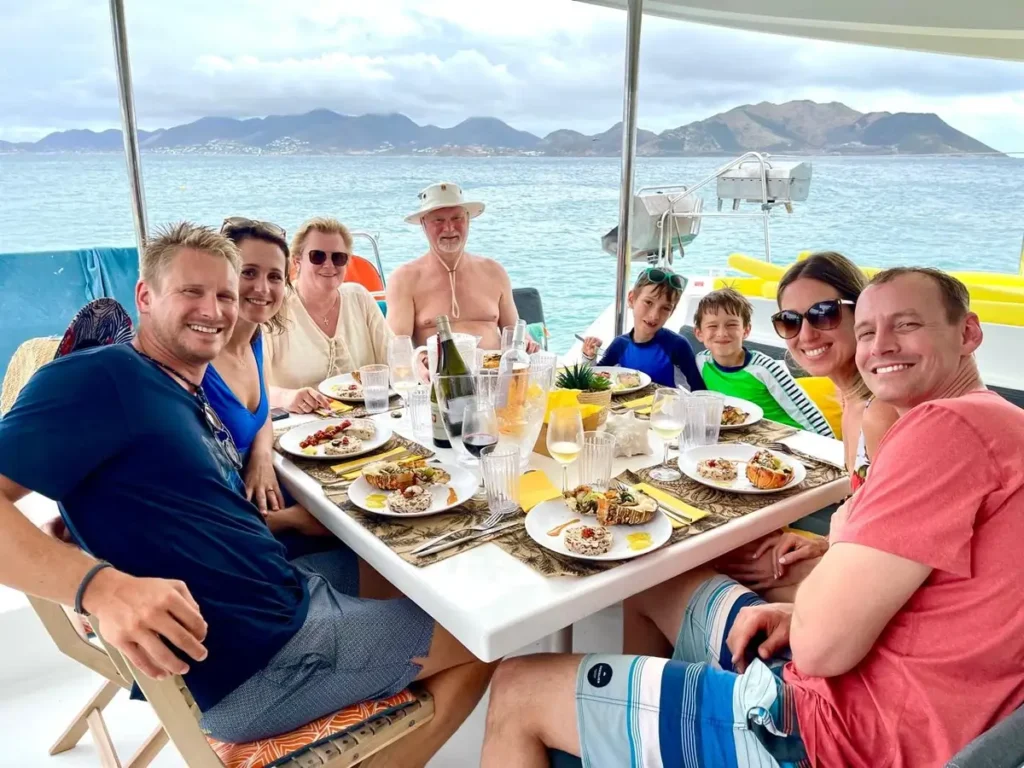 Gourmet Family Lunch On Luxury Catamaran Charter