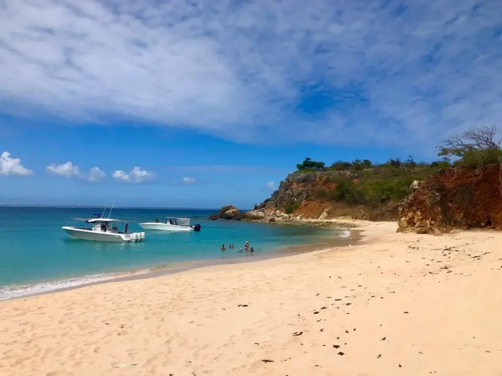 Private Boats Anchored At Tintamarre Beach
