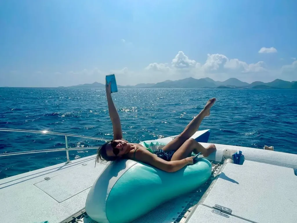 Tintamarre Island Swing Rope Ocean Adventure
